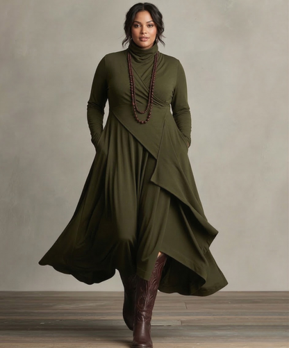 Natalie | Elegant Draped Dress
