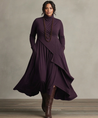 Natalie | Elegant Draped Dress