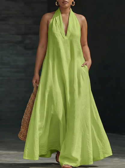 Aveline | Halter Maxi Dress