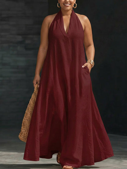 Aveline | Halter Maxi Dress